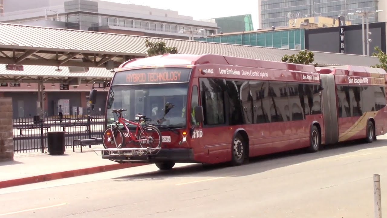 San Joaquin RTD - Nova Bus LFX Artic HEV Route 40 #14602