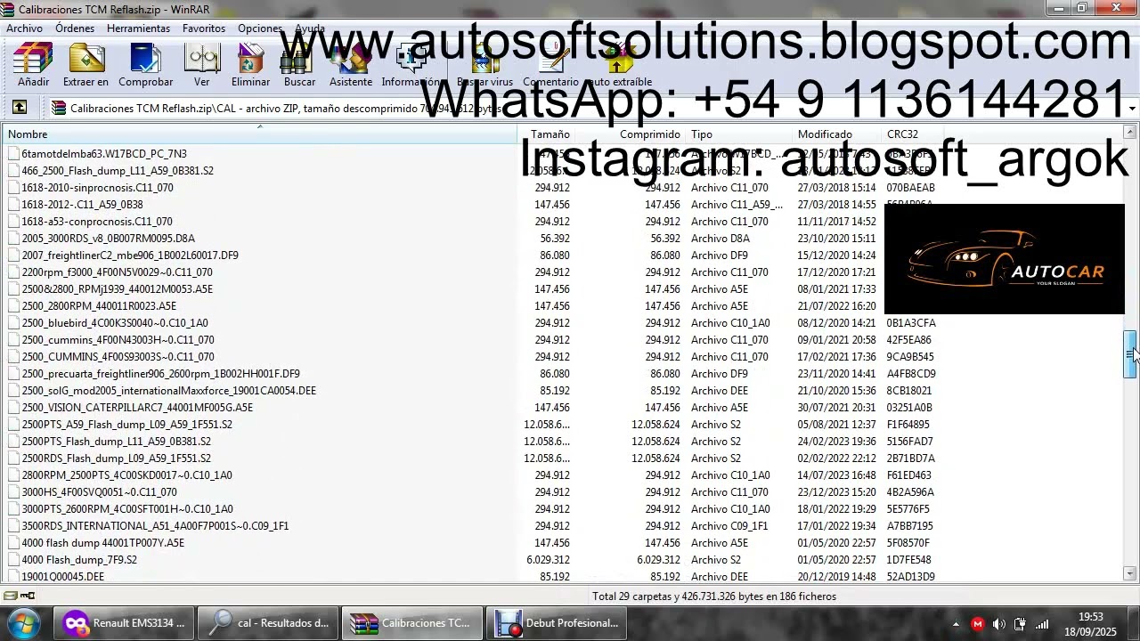 Allison TCM Reflash CALIBRATION DATABASE