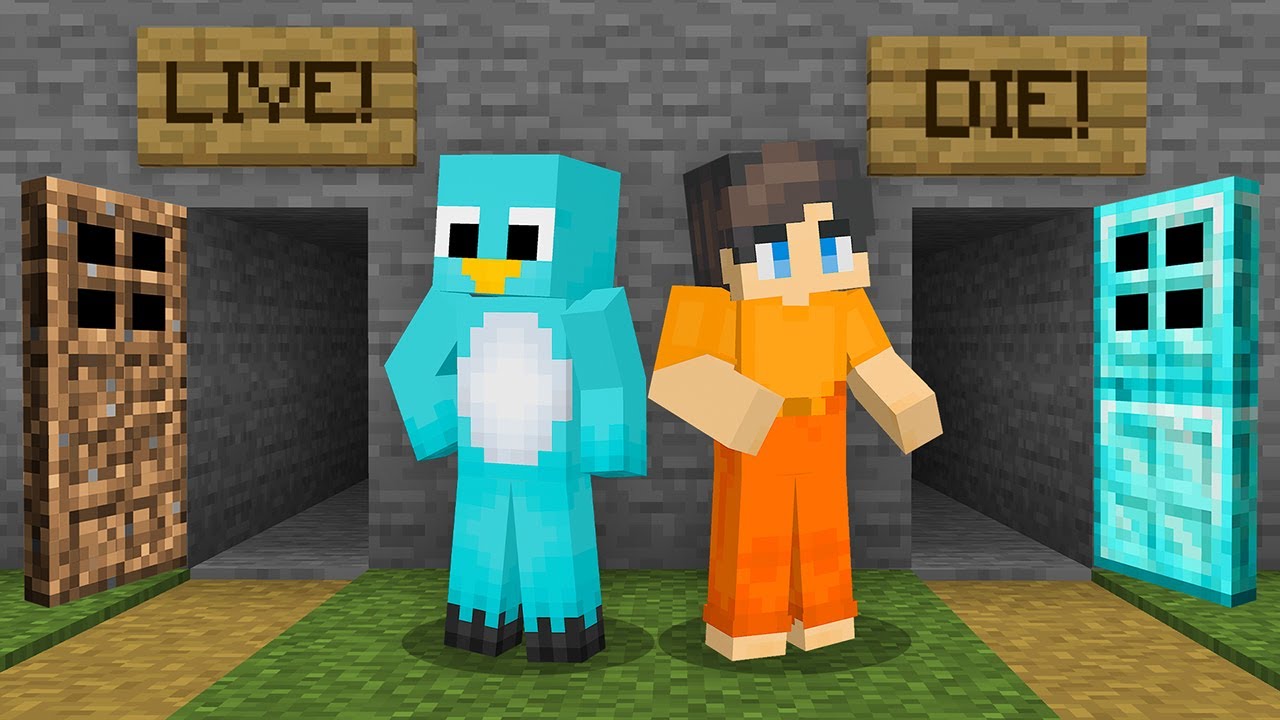 POOR vs RICH : Choose the RIGHT DOOR in Minecraft