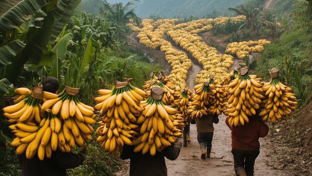 Los agricultores chinos cosechan millones de toneladas de frutas tradicionales de esta manera