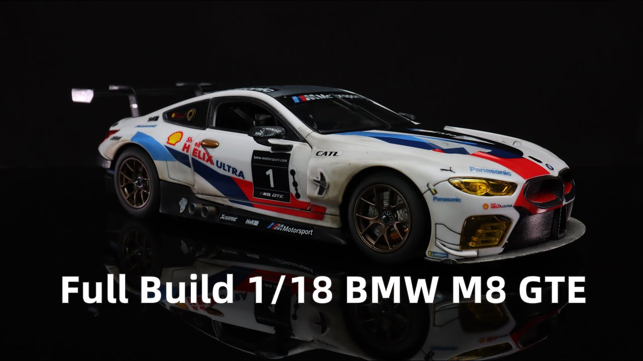 Fully Build a 1/18 RASTAR M8 GTE Assembly Model Car Step by Step