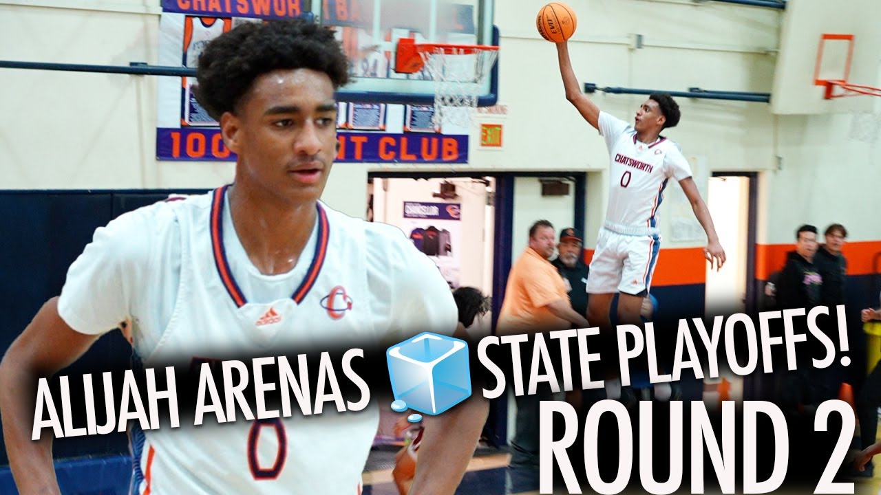 Alijah Arenas Ignites the Court with 37 Points in Thrilling Second Round State Playoff Showdown!