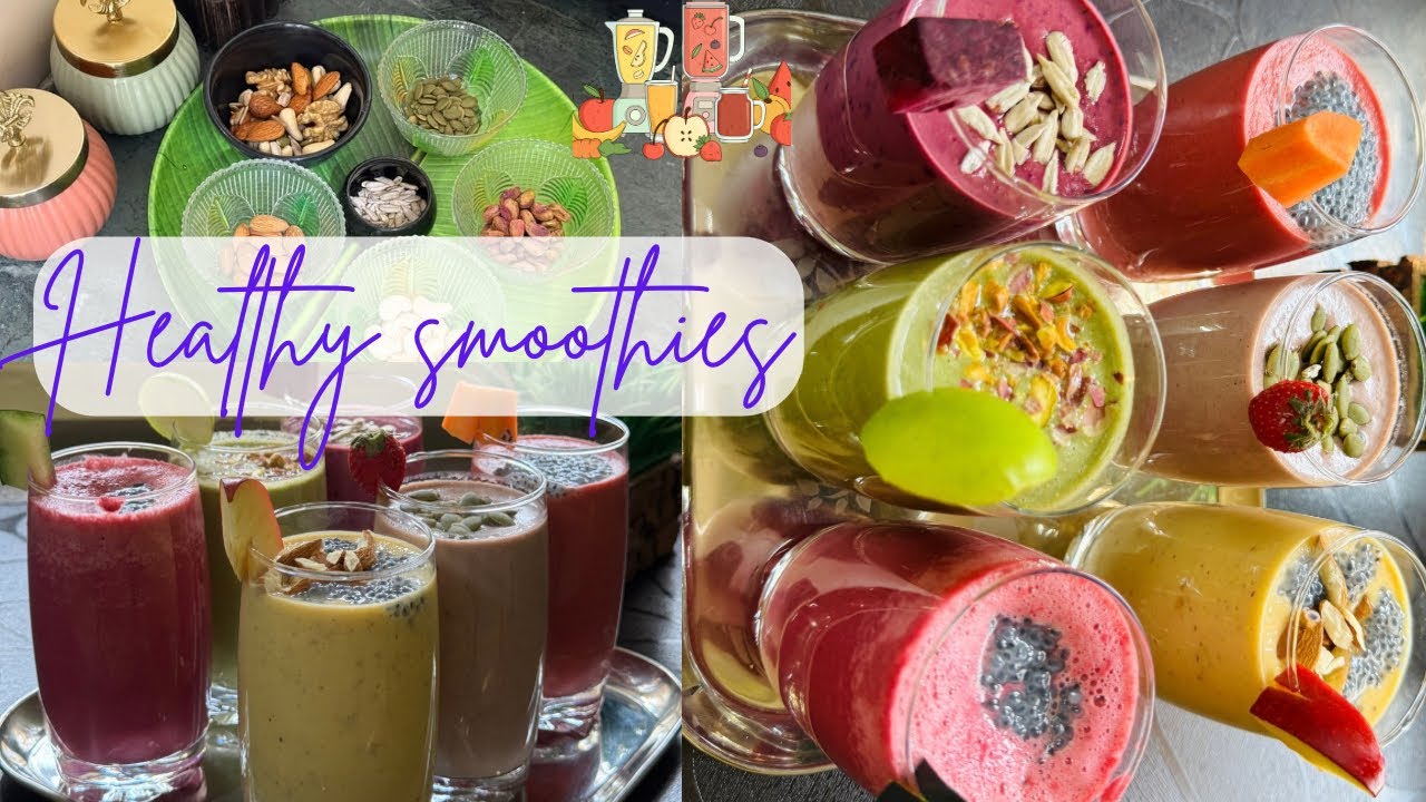 Healthy smoothies for weightloss || Diet || 6 smoothies || Telugu vlogs