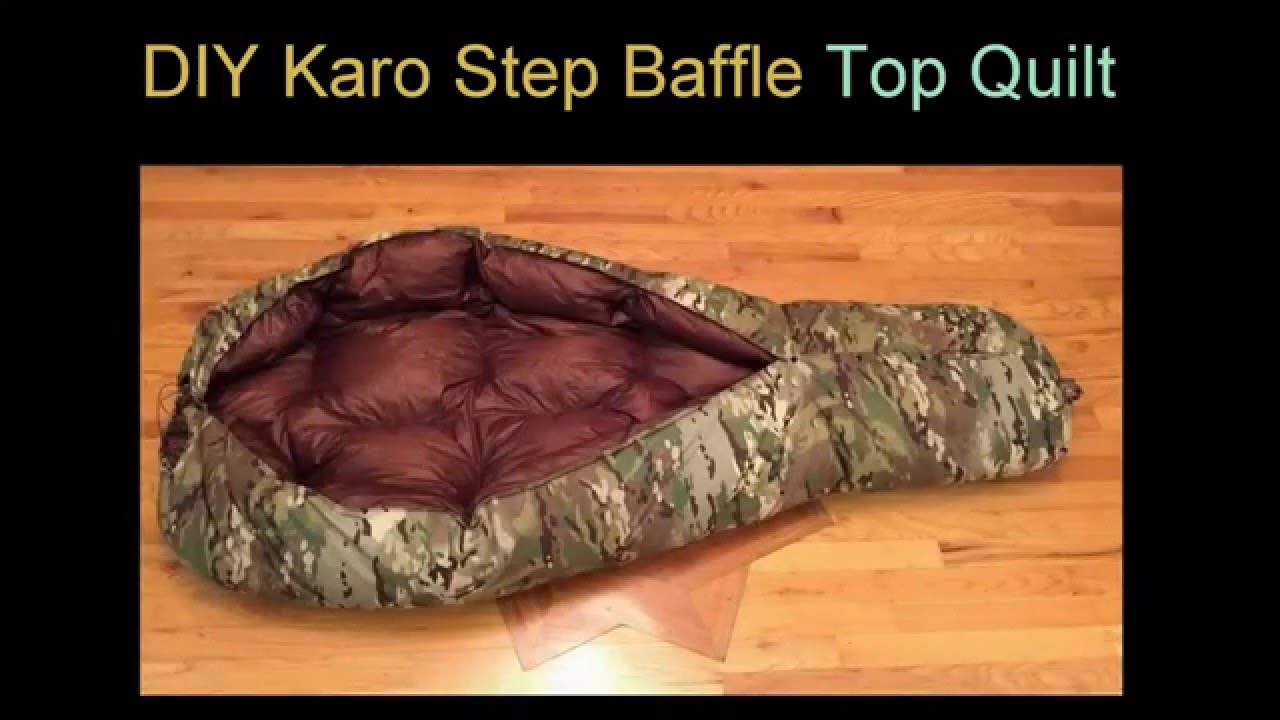 DIY down top quilt - Karo Step Baffle DIY MYOG