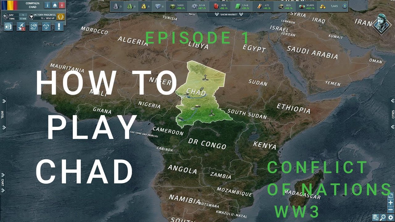 HOW TO PLAY CHAD- Conflict of Nations WW3