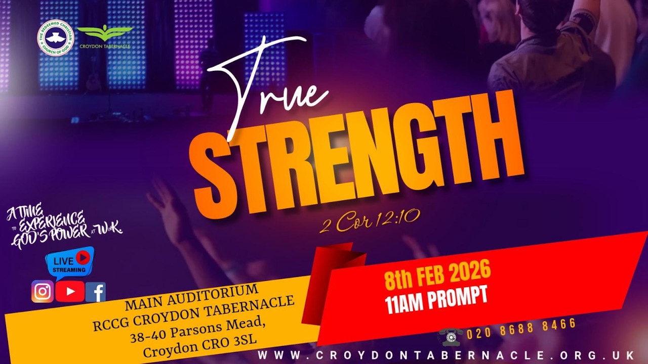 TRUE STRENGHT |  SUNDAY 08 FEBRUARY 2026 | SUNDAY SERVICE
