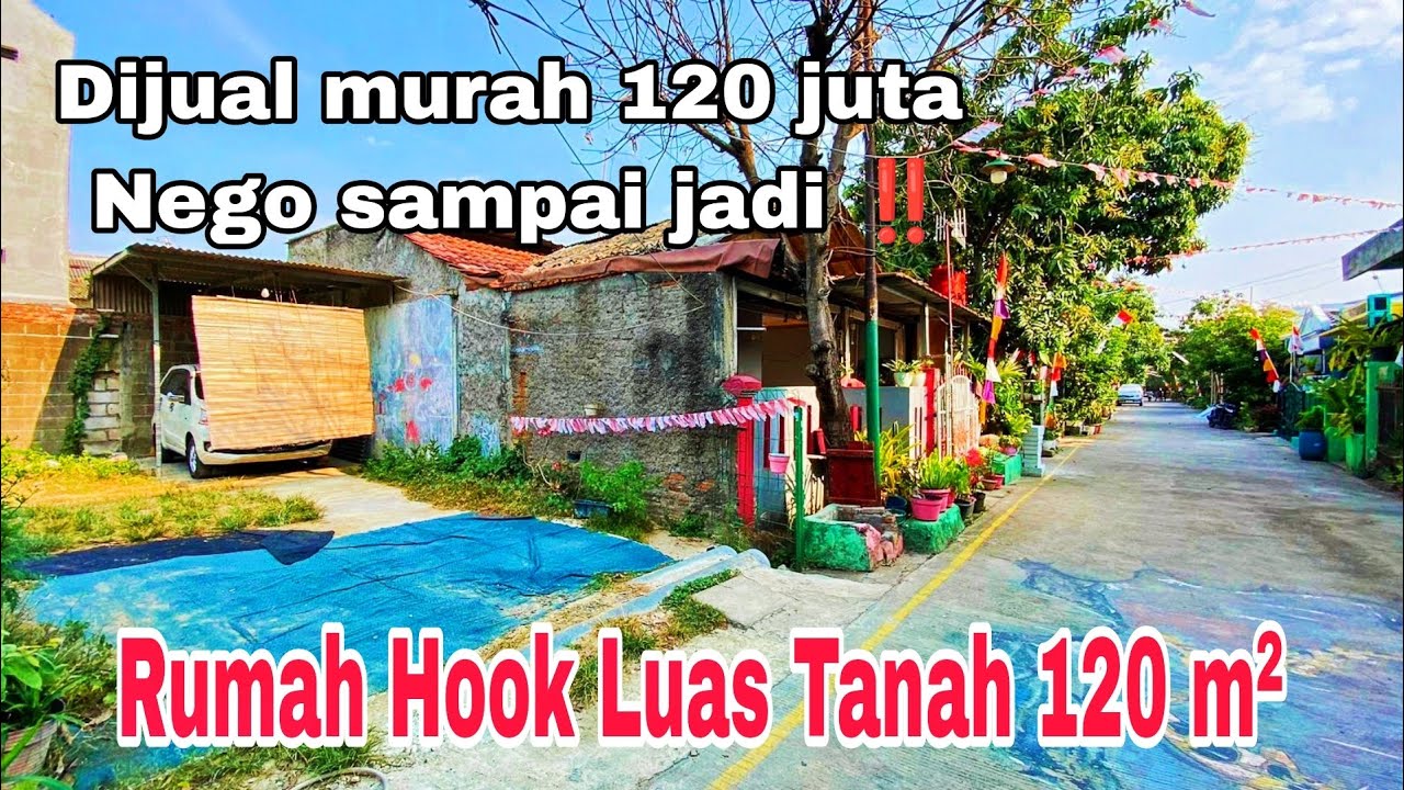 Rumah dijual Sisah Tanah Hook Cuma 120 juta Di Bekasi