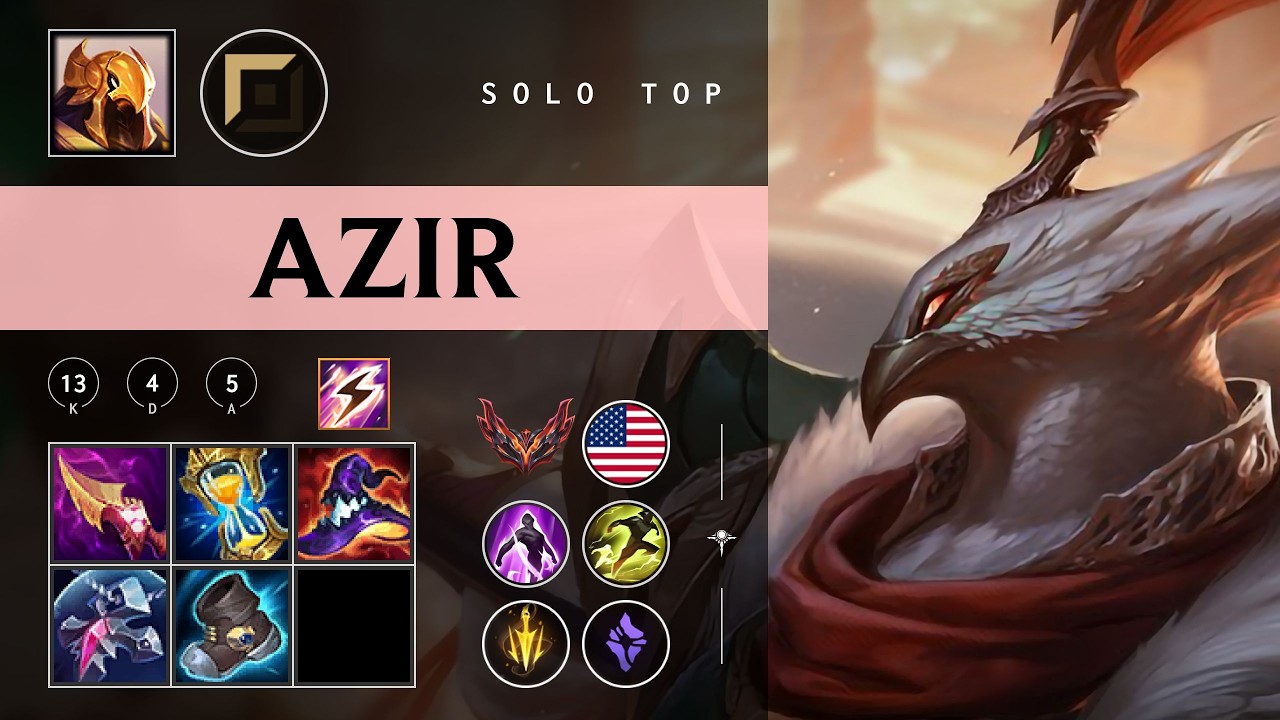 Azir Top vs Twisted Fate - NA Grandmaster Patch 26.05
