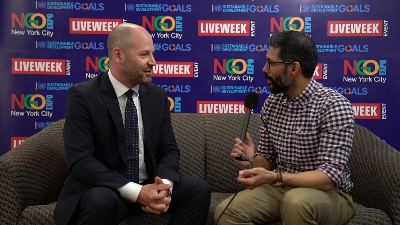 Nelcon Switzer, Loop Industries at NGO Expo 2018 in New York City