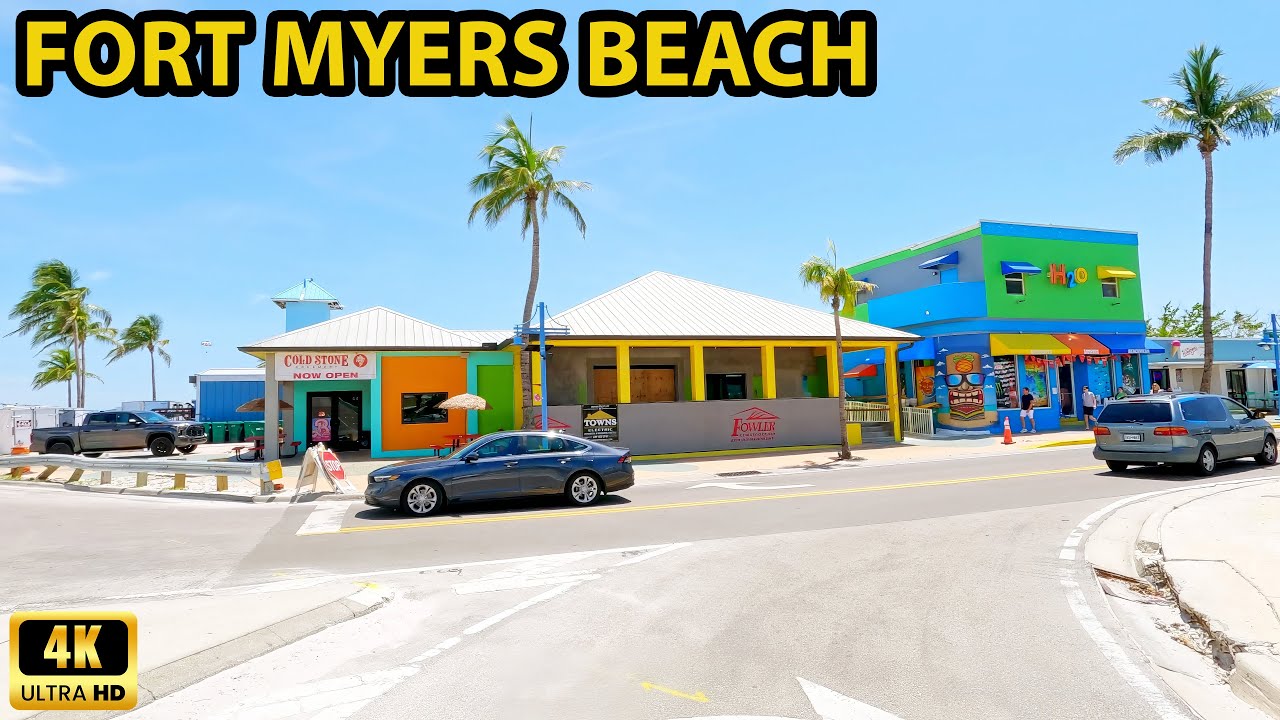 Fort Myers Beach Driving Through
