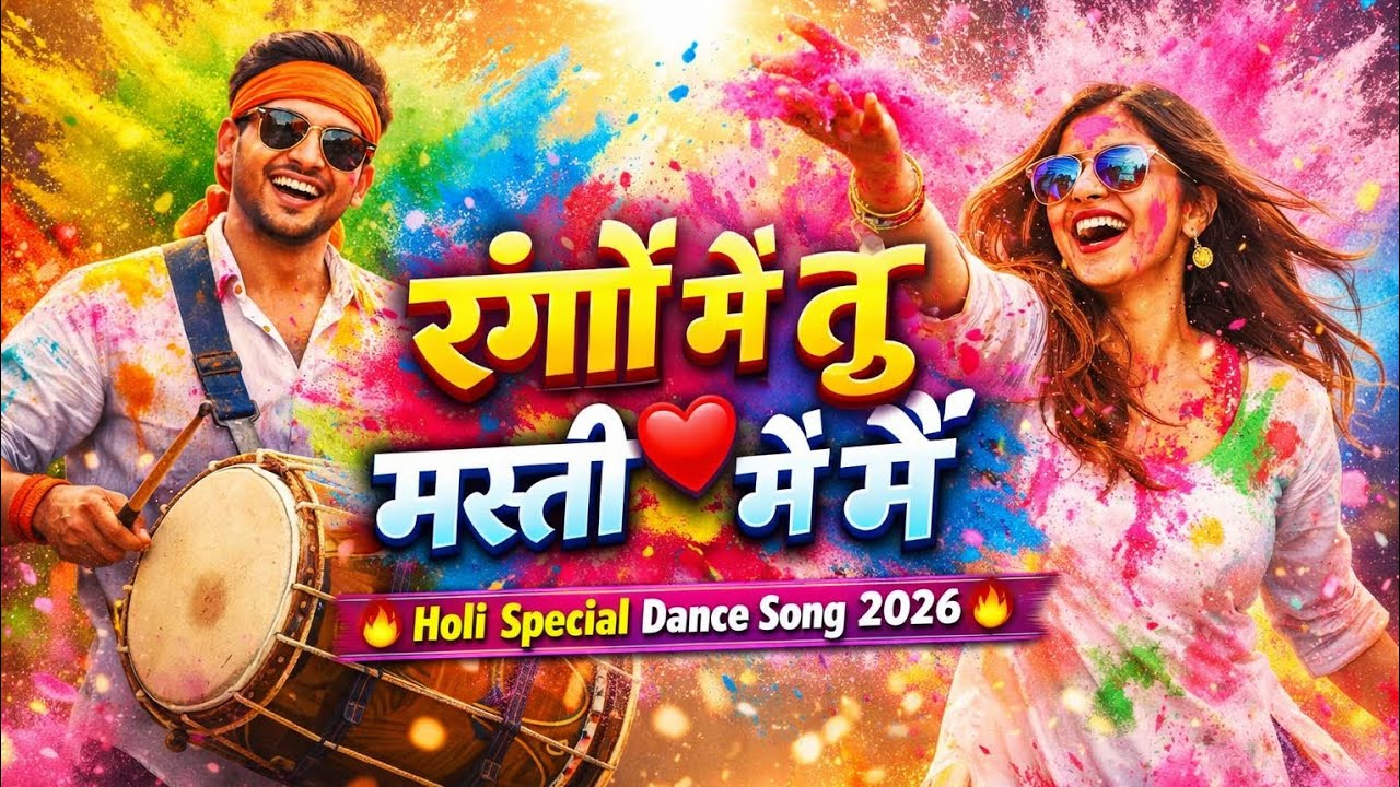 रंगों में तू ❤️ मस्ती में मैं | Holi Special Dance Song 2026 | New Hindi Holi Song