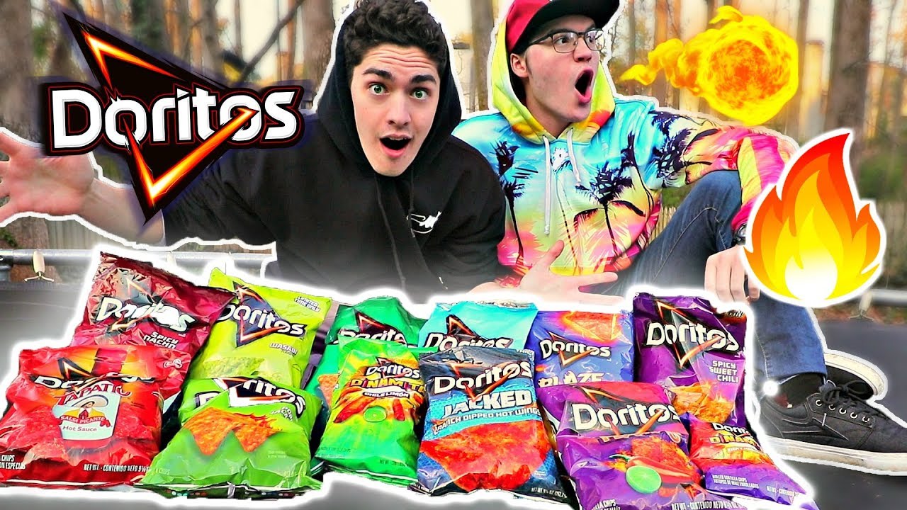 ИДЕАЛЬНЫЙ ТЕСТ на вкус с острыми чипсами Doritos!!🔥🔥🔥