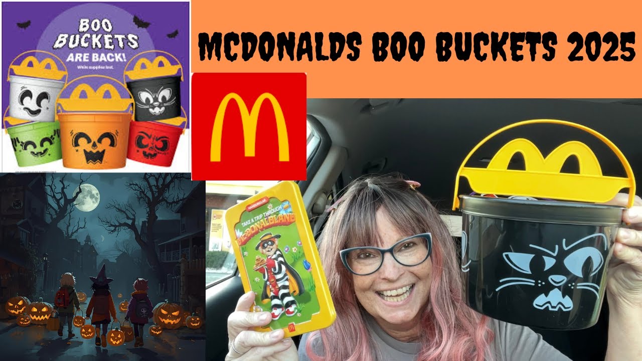 McDonald's BOO BUCKETS are Back! - 2025 - Plus You can Buy McDonaldland tins for just $2