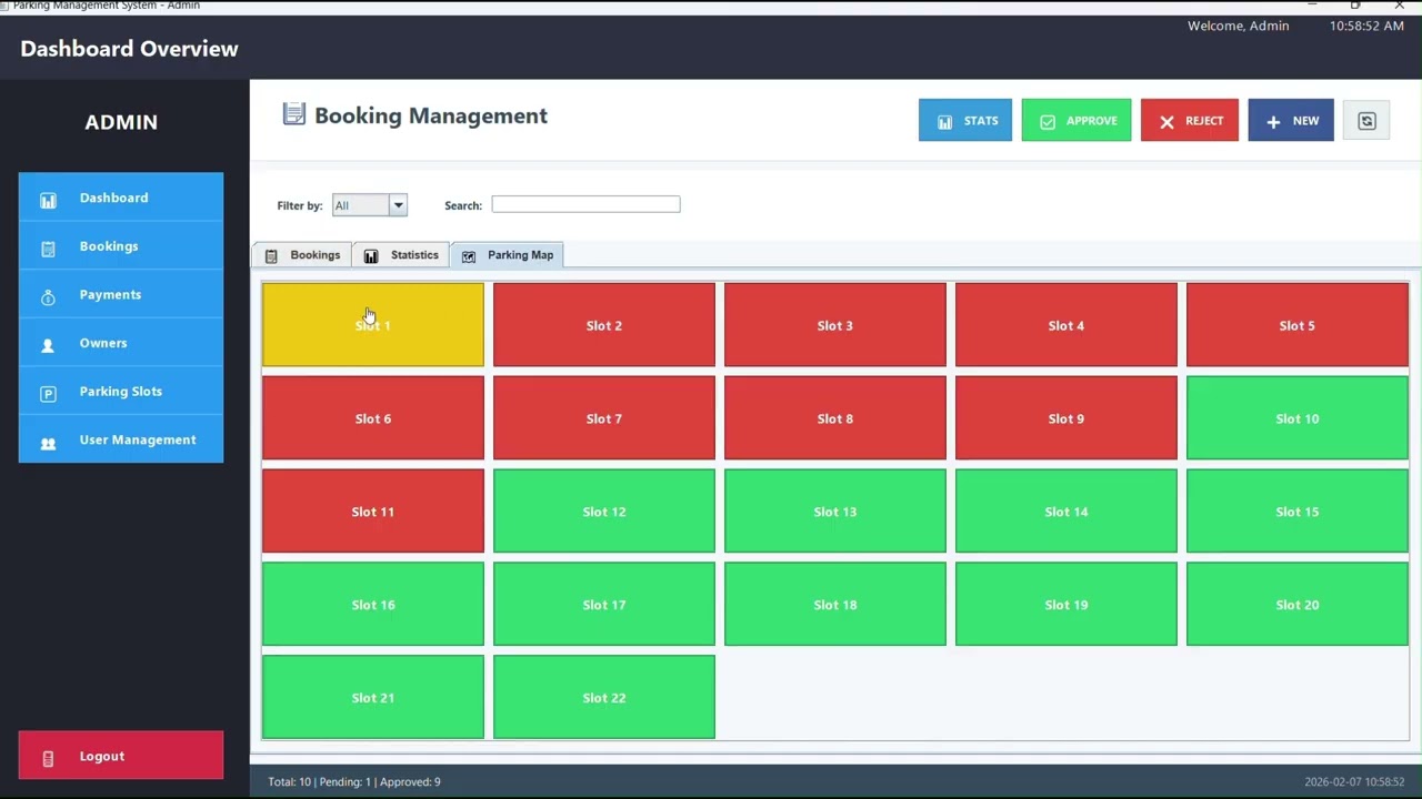 Parking Management System demo