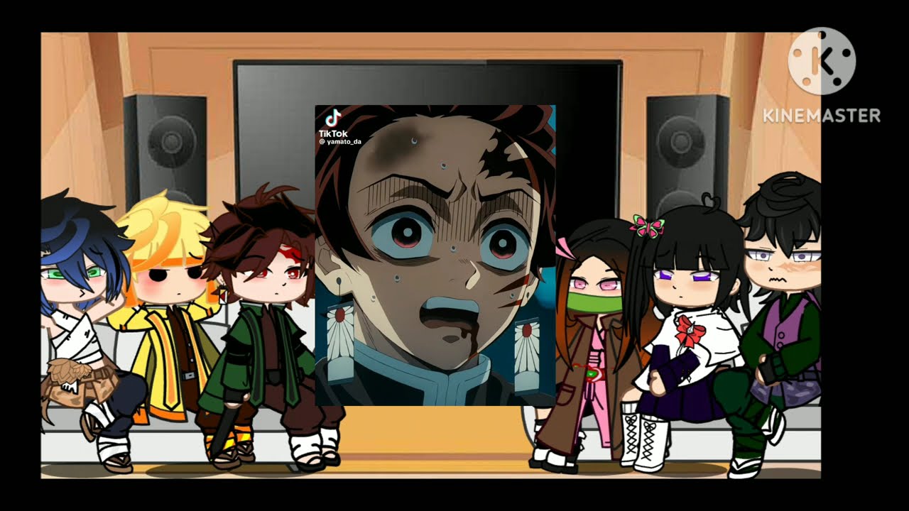 kamaboko squad react to genya /gacha react/demon slayer /