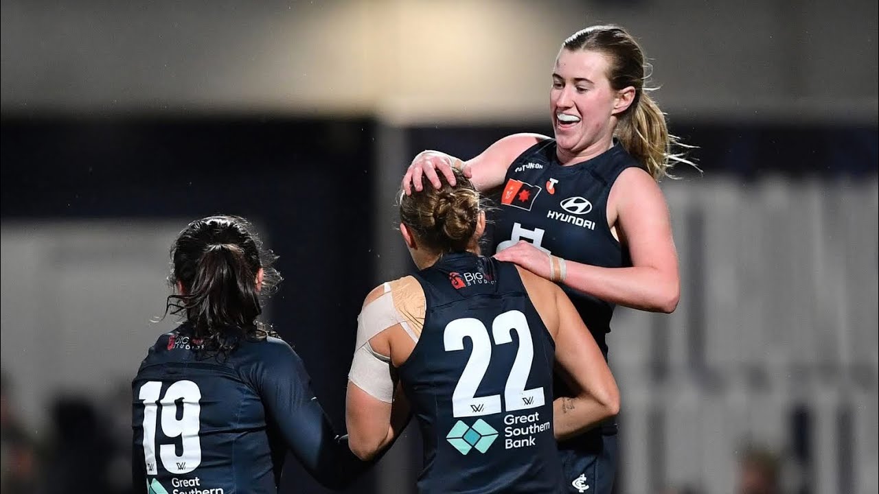 Carlton Highlights - AFLW Practice Match - vs Richmond