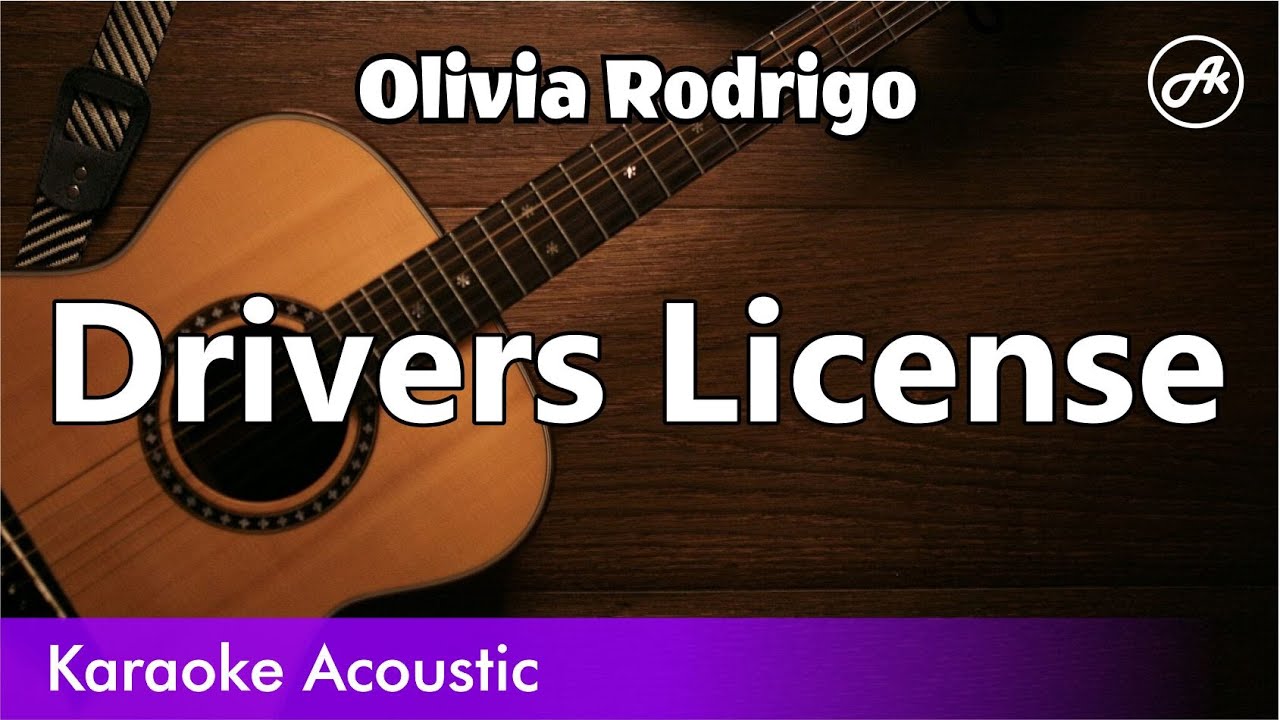 Olivia Rodrigo - Drivers License (SLOW karaoke acoustic)