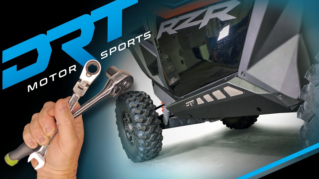 DRT Polaris Pro Series 2-Seat Rock Sliders Installation Guide.