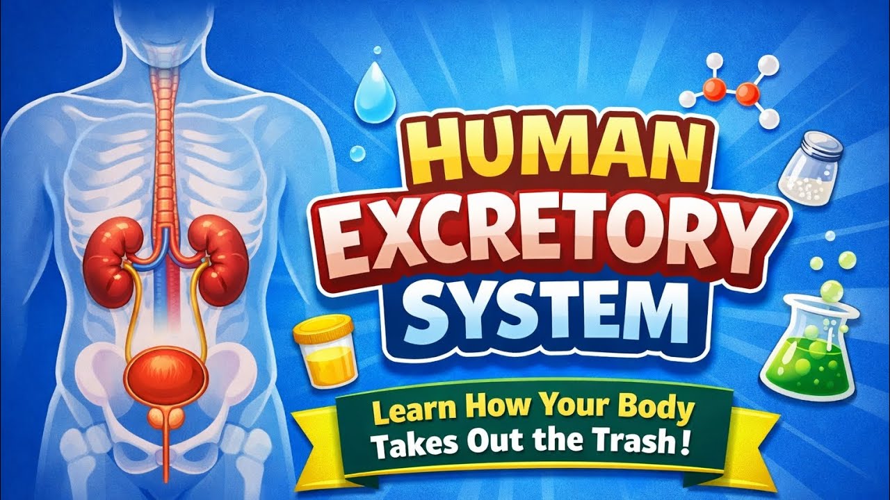 Human excretory system 🔥मानव उत्सर्जन तंत्र💯in a short concept over 💯 biology classes by// Rozy //
