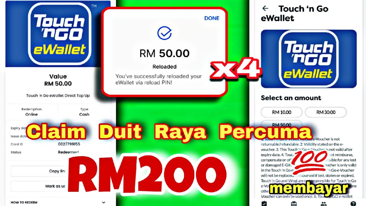 DUIT RAYA 2026 ! Dapat RM200 di tng ewallet (2026) Lambat Habis