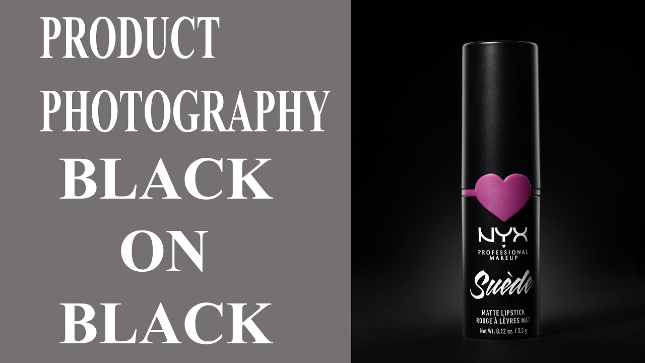How To Photograph BLACK PRODUCT ON BLACK BACKGROUND