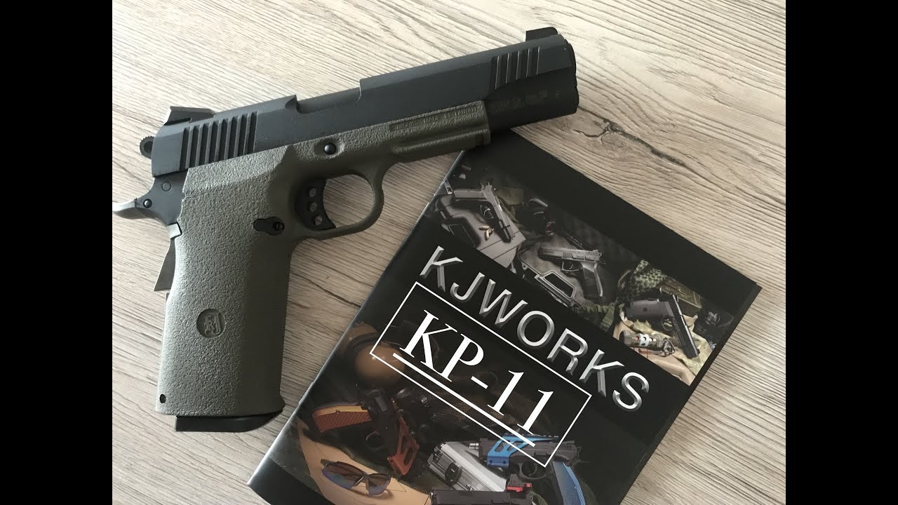 KJ WORKS KP-11 M1911 GBB, olive