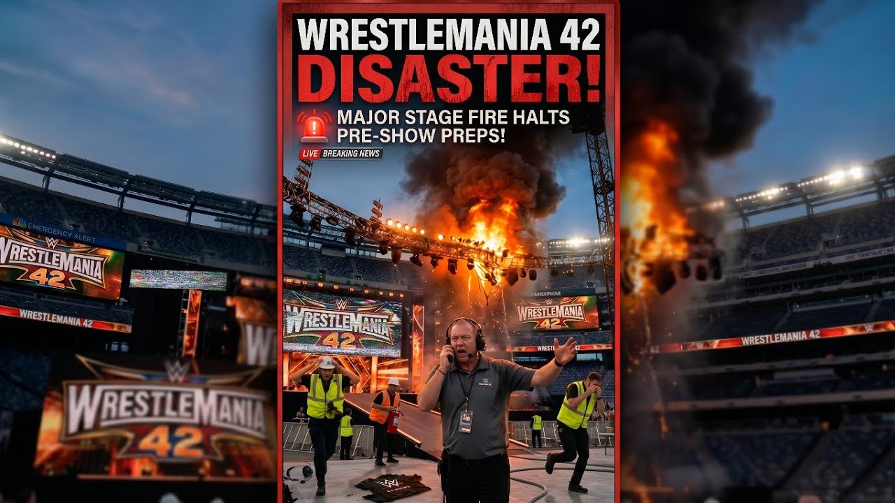 WrestleMania 42 Stage Catches FIRE WWE BREAKING NEWS
