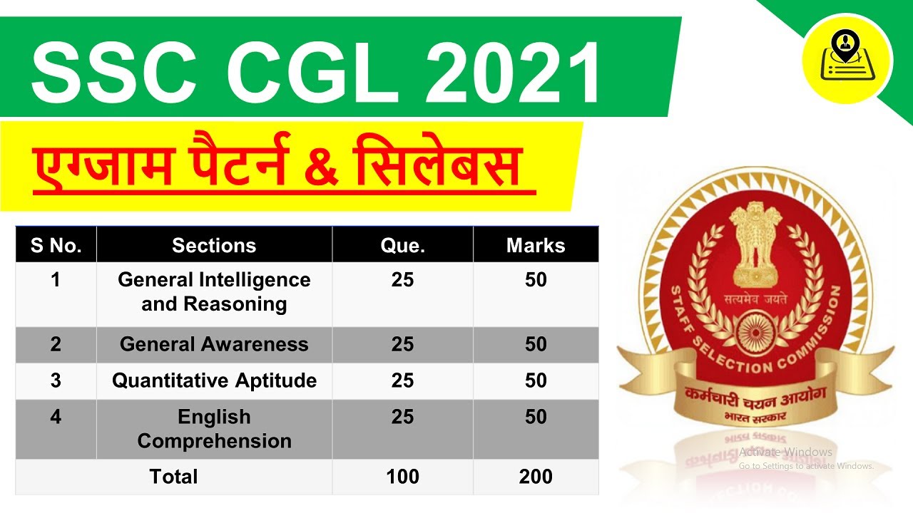 SSC CGL Syllabus 2022 in Hindi| SSC CGL Syllabus Hindi Medium #SSCCGLSyllabus2022