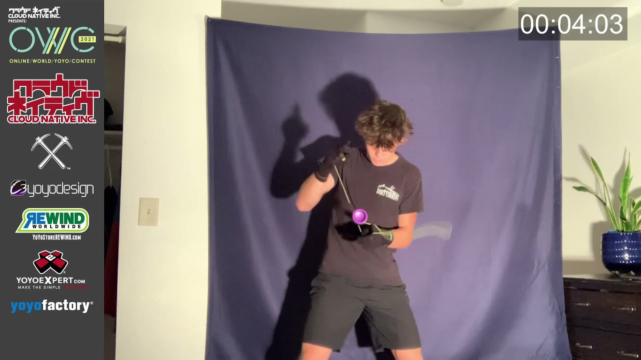 [OWYYC2021] 1A Semi-Final - Levi White - ONLINE WORLD YOYO CONTEST 2021 Presented by Cloud Native