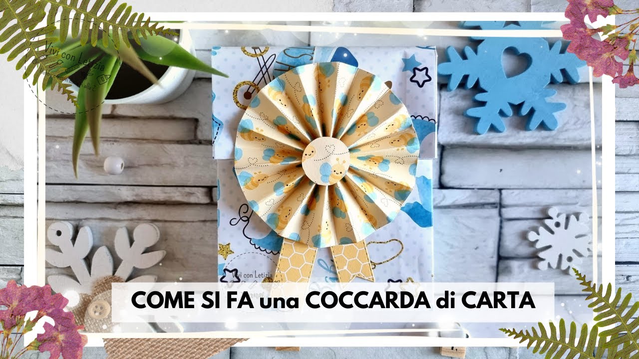 #16 |  COME FARE UNA COCCARDA DI CARTA fai da te (2022) card making tutorial italiano