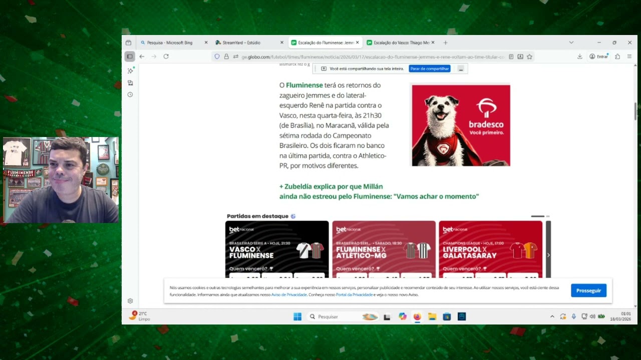 É FLUMINENSE X VASCO FILHO!