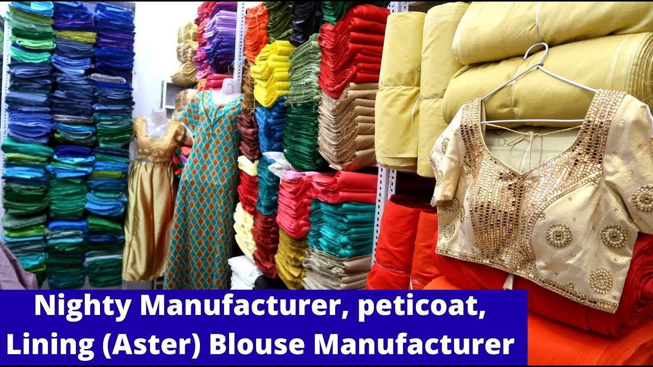 Nighty Manufacturer, petticoat, Lining (Aster) Blouse Manufacturer