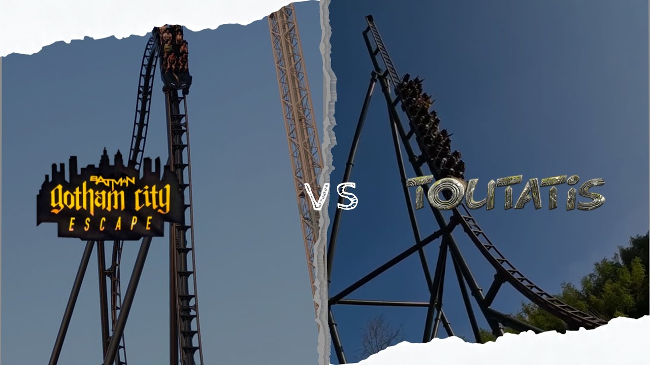 BATMAN GOTHAM City Escape vs TOUTATIS | Parques de atracciones