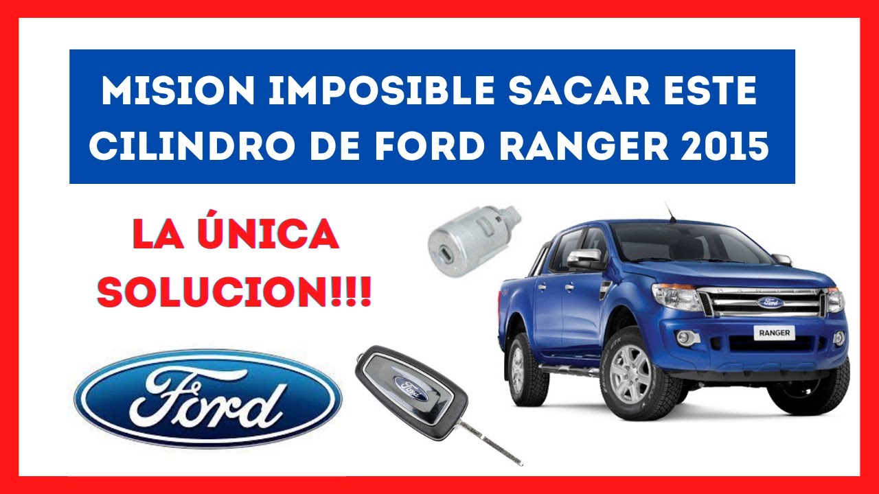 😎Como SACAR TAMBOR DE ARRANQUE de ✅FORD RANGER 2015. Llave con desgaste