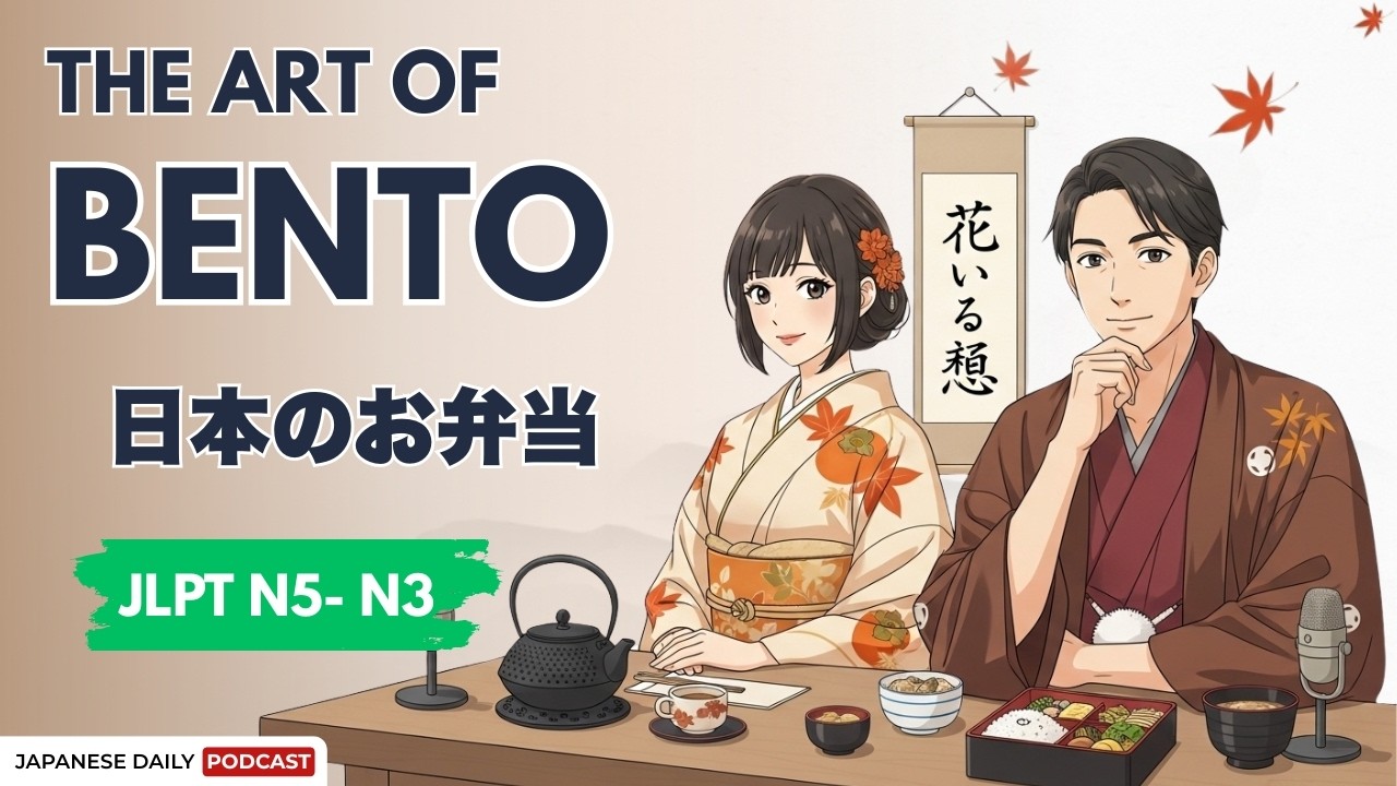 JLPT N5-N3 | 日本人のお弁当文化 | The Art of Japanese Bento Culture | Japnese Daily Podcast
