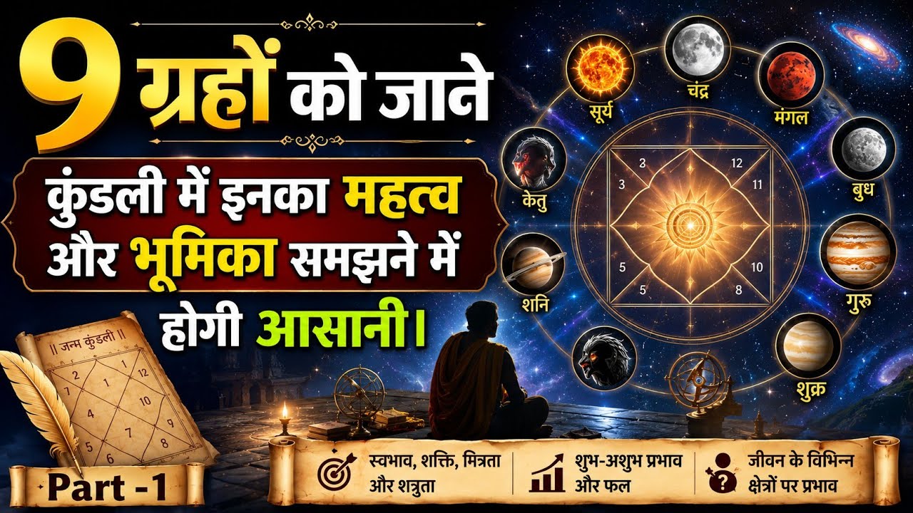 ग्रहों का ज्ञान - ज्योतिष शास्त्र Part 1