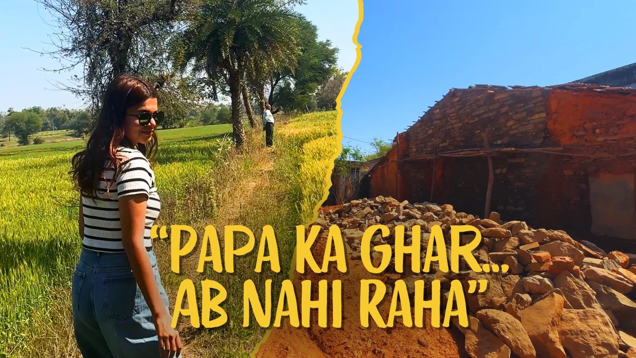 Papa Ka Bachpan Ka Ghar Toot Gaya… First Time Seeing Our Khet of Gehun & Chana.