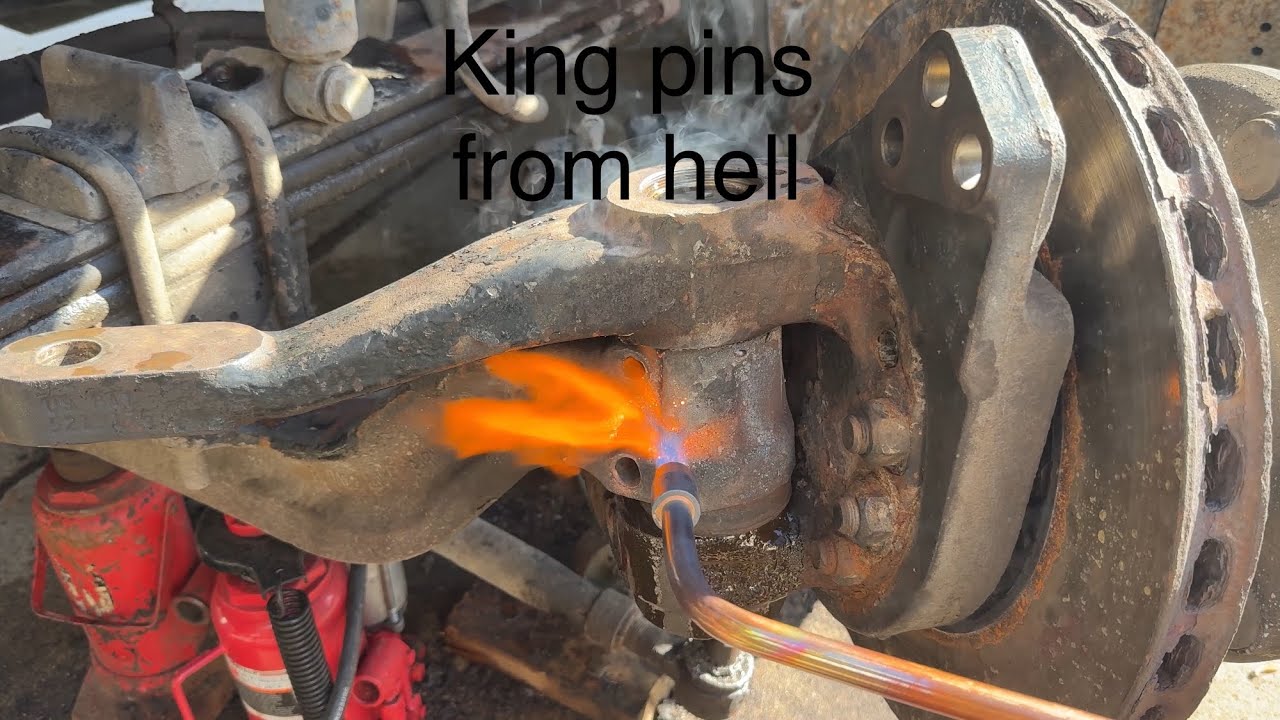 How to do king pins on a semi truck