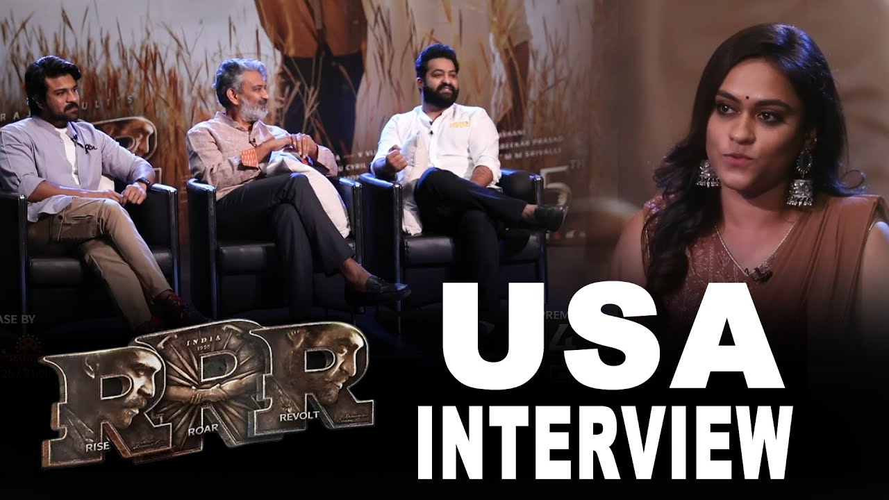 RRR USA Interview | Ram Charan | Jr NTR | SS Rajamouli | Telugu Latest Interview || ZEE Telugu News