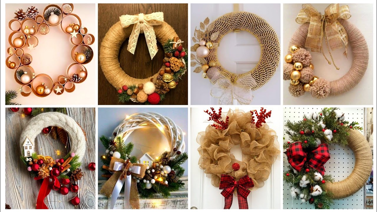 ✨ Aesthetic Handmade Wreath Craft Ideas | DIY Home & Holiday D&eacute;cor✨