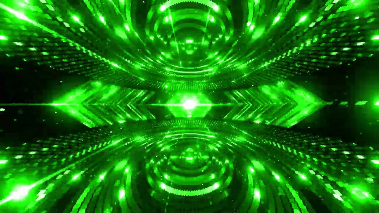 Green Neon Stage Lights Background | Free Video Backgrounds | MD Animated Background