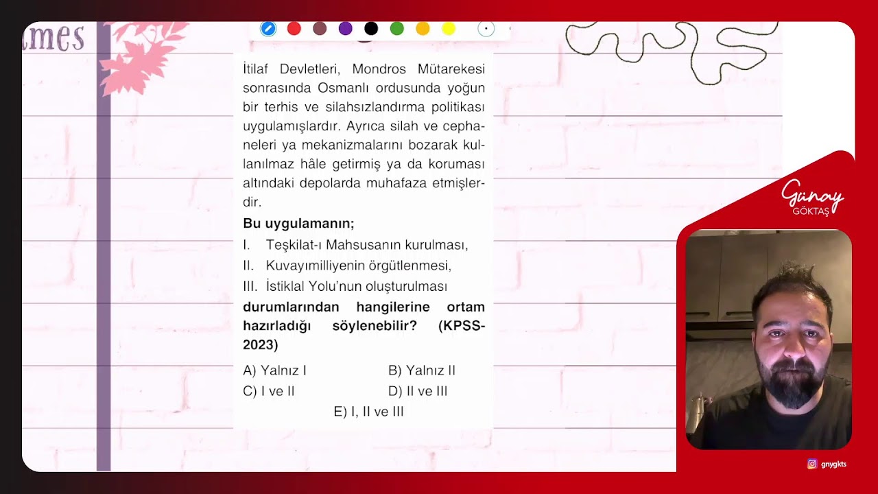 Çıkmış Soru Çözümü Osmanlı Siyasi Tarihi ve Islahatlar 2