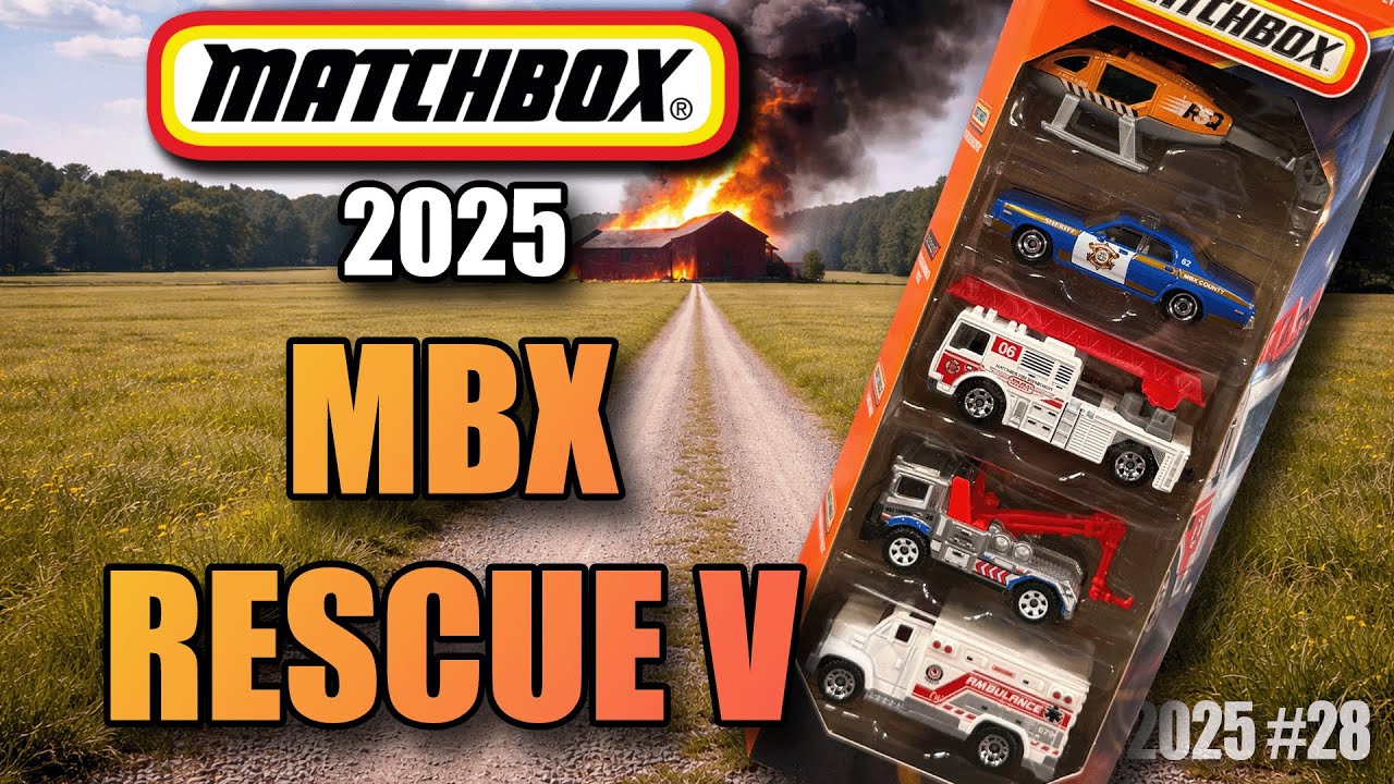 Набор Matchbox MBX RESCUE V из 5 предметов (2025 год) - Что внутри?