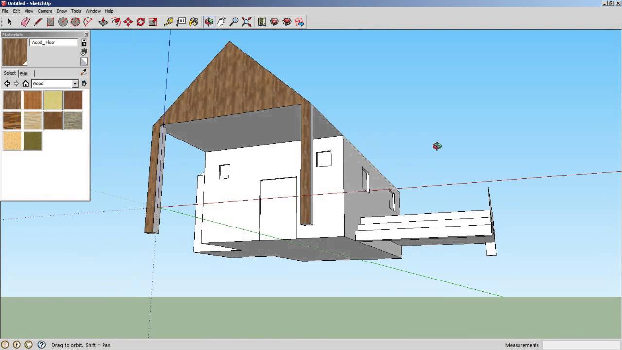 SketchUp - jednoduchý dům