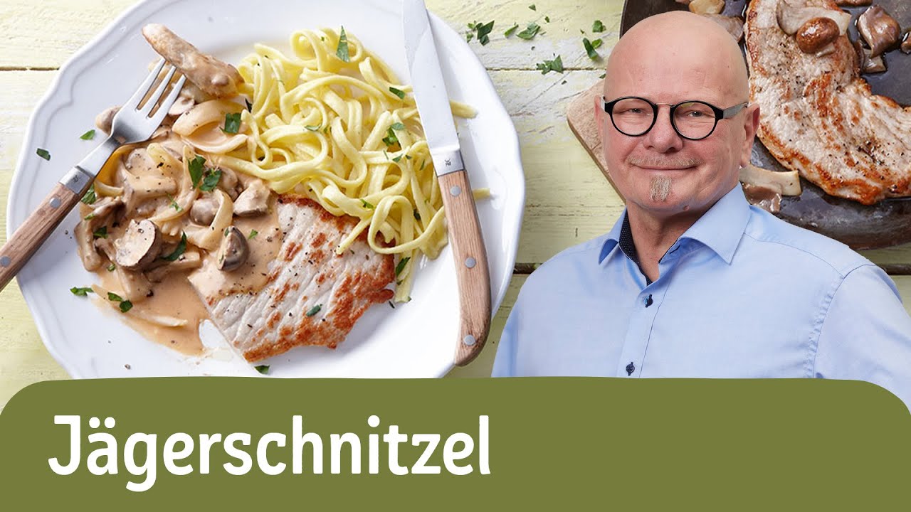 Klassisches J&auml;gerschnitzel mit Pilzrahmso&szlig;e 🍄 | REWE Deine K&uuml;che