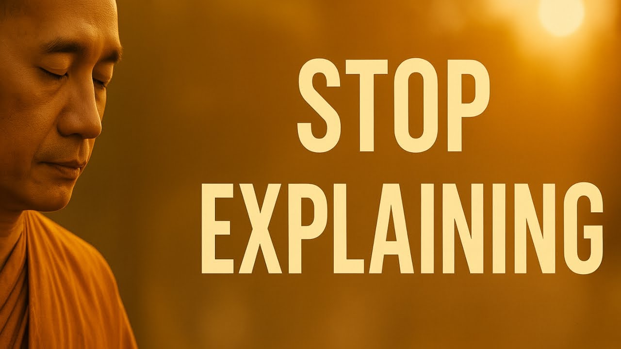 THE FREEDOM YOU FEEL WHEN YOU STOP EXPLAINING YOURSELF | BUDDHIST WISDOM