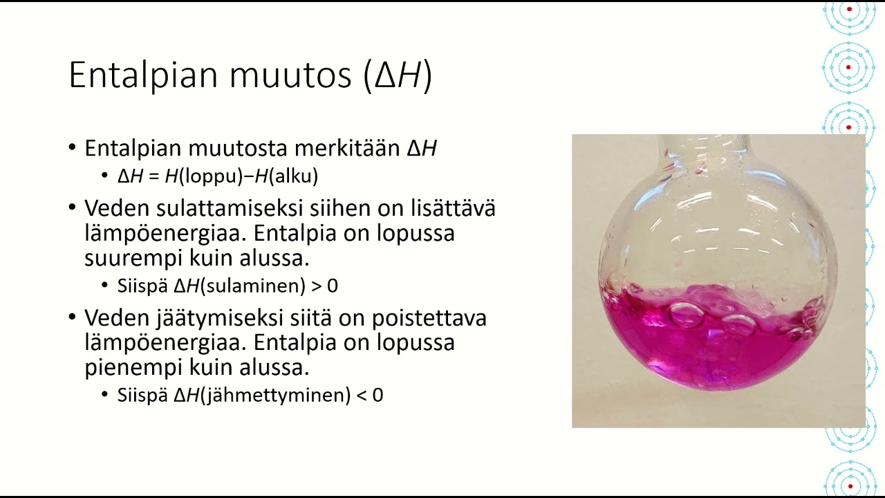 KE5 Entalpia ja reaktioentalpia