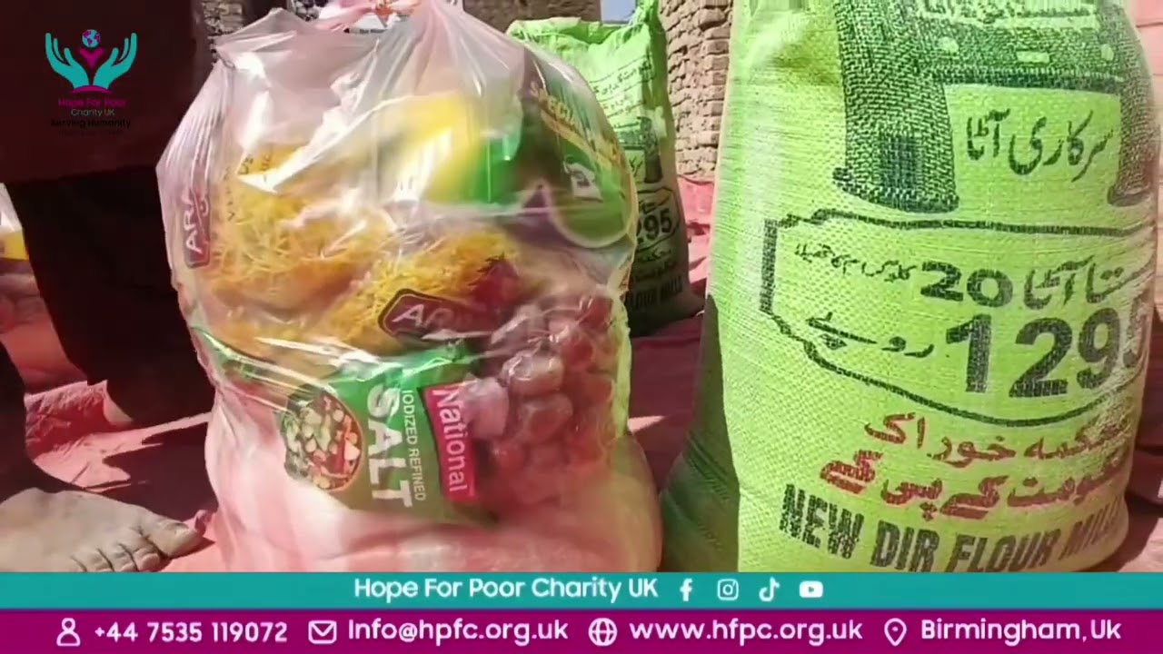 Hope For Poor Charity UK 20 x Ramadan Food Packs Distribution Johi Sindh Pakistan 🇵🇰 04/03/26