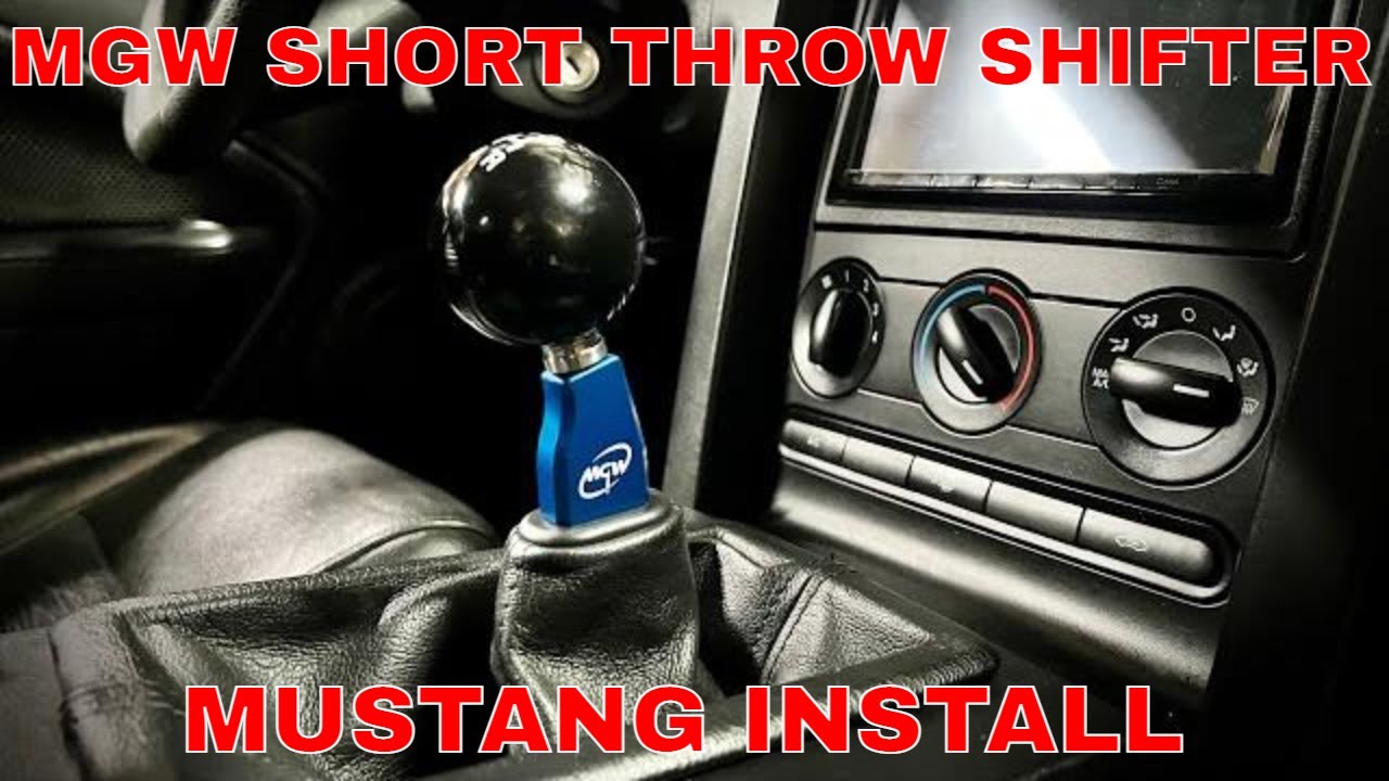 MGW Flat Stick Short Throw Shifter INSTALL 2009 Ford Mustang GT 3 valve DIY How To S197