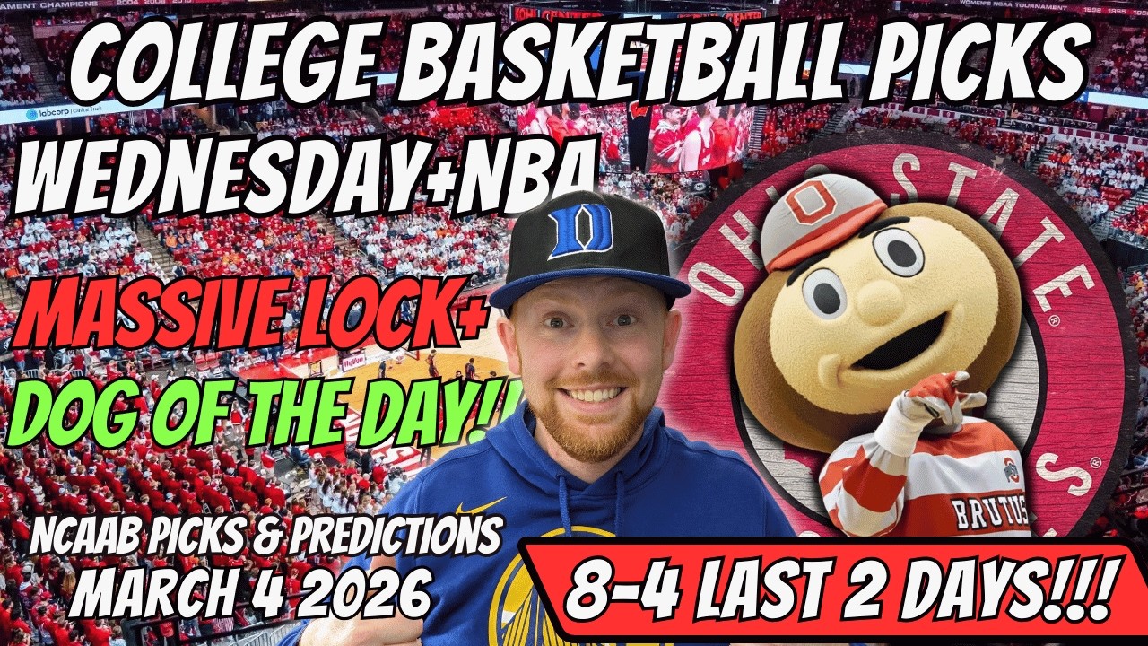 College Basketball Picks Today Wednesday 3/4/2026 | Free NCAAB Best Bets, Props, and Predictions